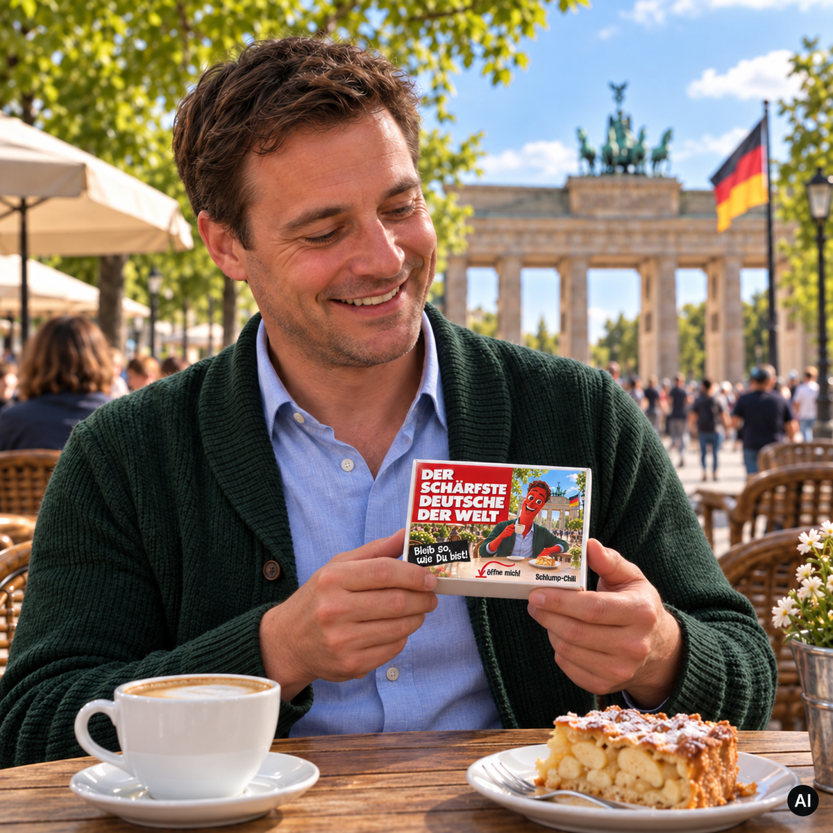 Der schärfste Deutsche der Welt – Geschenkidee (AI)