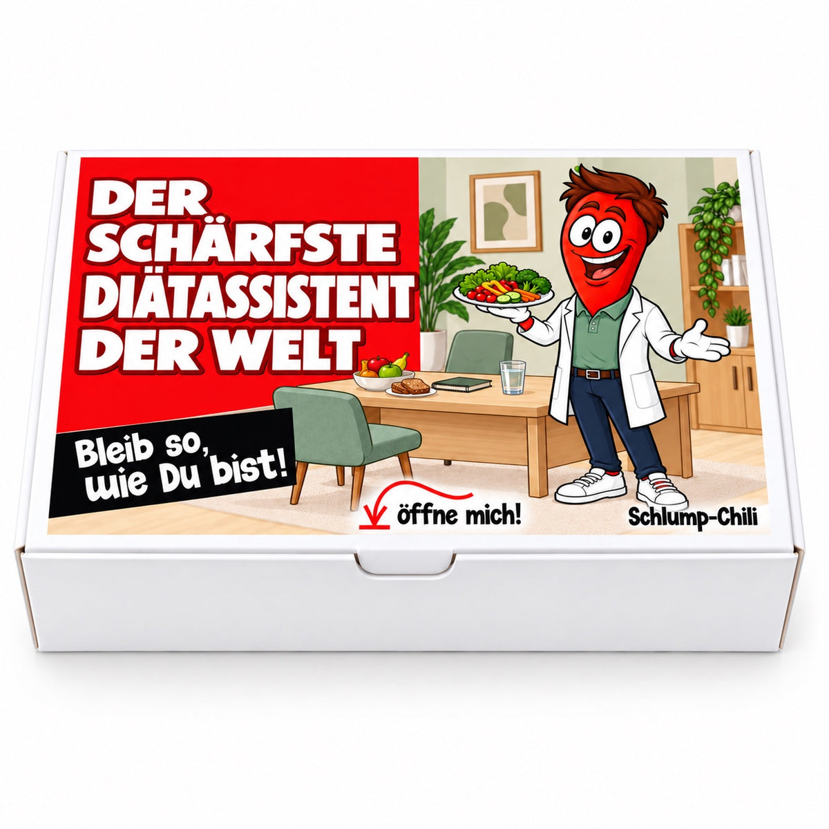 Der schärfste Diätassistent der Welt – Geschenkschachtel frontal
