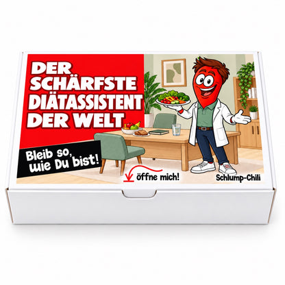 Der schärfste Diätassistent der Welt – Geschenkschachtel frontal