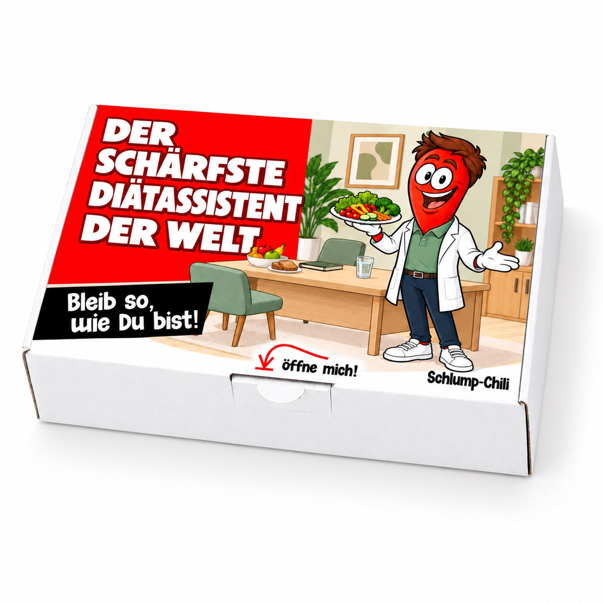 Der schärfste Diätassistent der Welt – Geschenkschachtel schräg