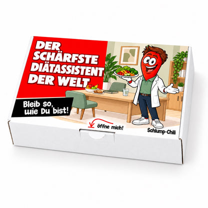 Der schärfste Diätassistent der Welt – Geschenkschachtel schräg