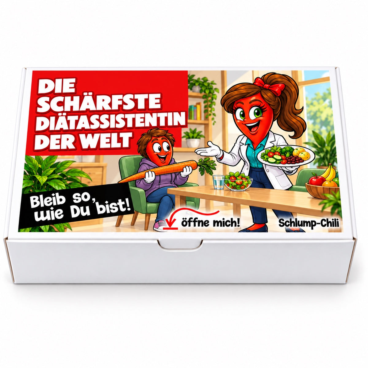 Die schärfste Diätassistentin der Welt – Geschenkschachtel frontal
