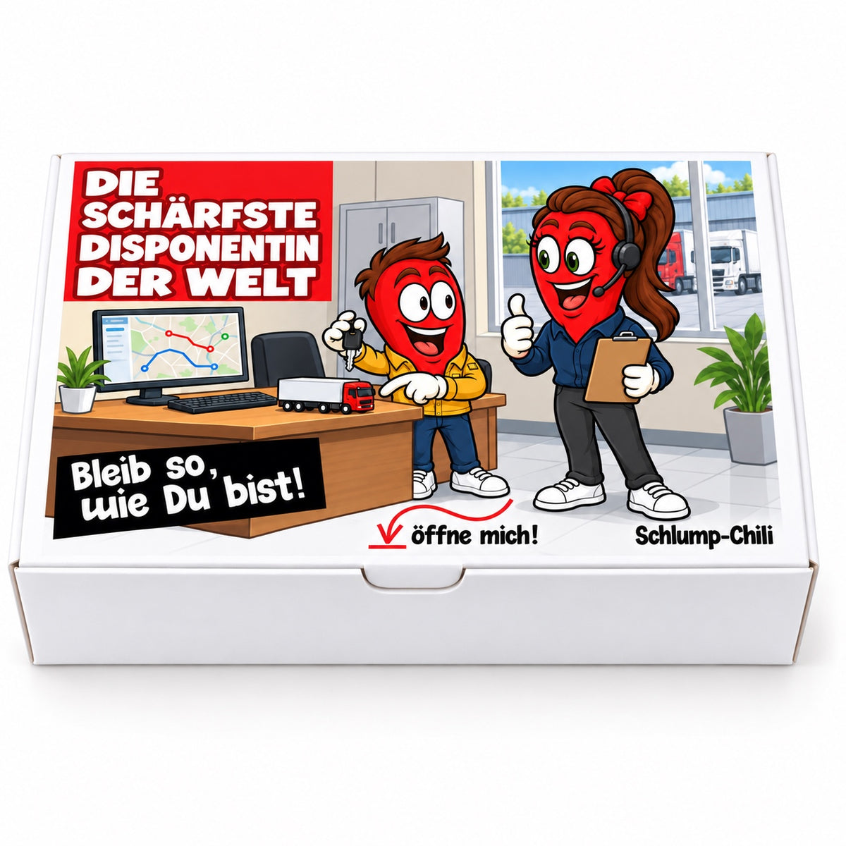 Die schärfste Disponentin der Welt – Vorderansicht