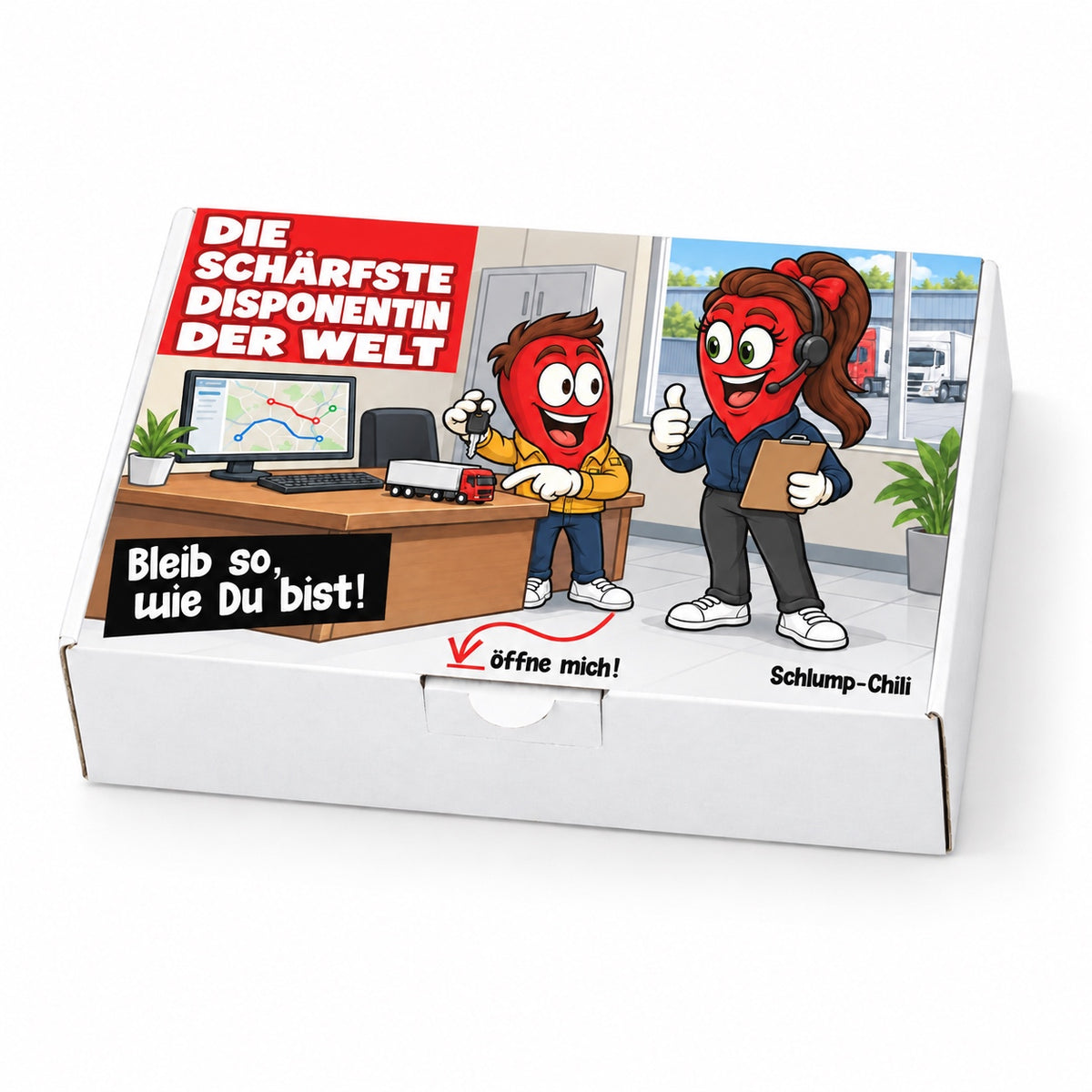 Die schärfste Disponentin der Welt – Schrägansicht