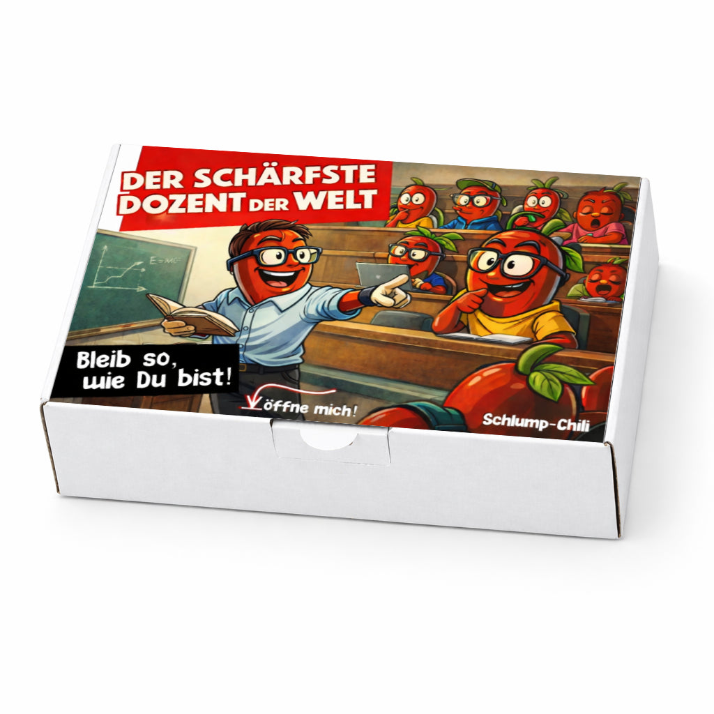 Der schärfste Dozent der Welt Geschenk Set 🎓 Uni & Schule Geschenkideen