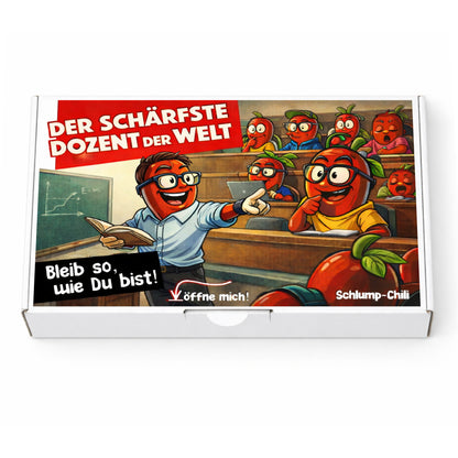 Der schärfste Dozent der Welt Geschenk Set 🎓 Uni & Schule Geschenkideen
