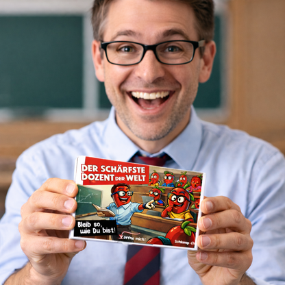 Der schärfste Dozent der Welt Geschenk Set 🎓 Uni & Schule Geschenkideen