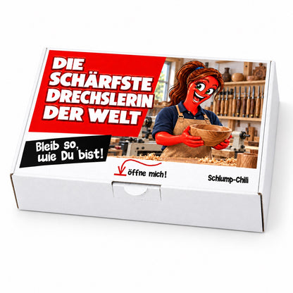 Die schärfste Drechslerin der Welt - Ein witziges Geschenk!