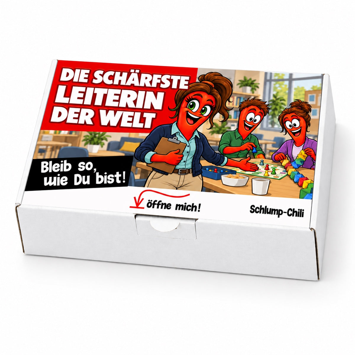 Die schärfste Leiterin der Welt – Einrichtungsleiterin – Schrägansicht