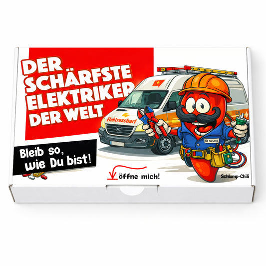 Der schärfste Elektriker der Welt Geschenk Set – witzige & originelle Geschenkidee zum Geburtstag, Weihnachten oder Ruhestand