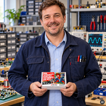 Der schärfste Elektrotechniker der Welt – Geschenkidee (AI)