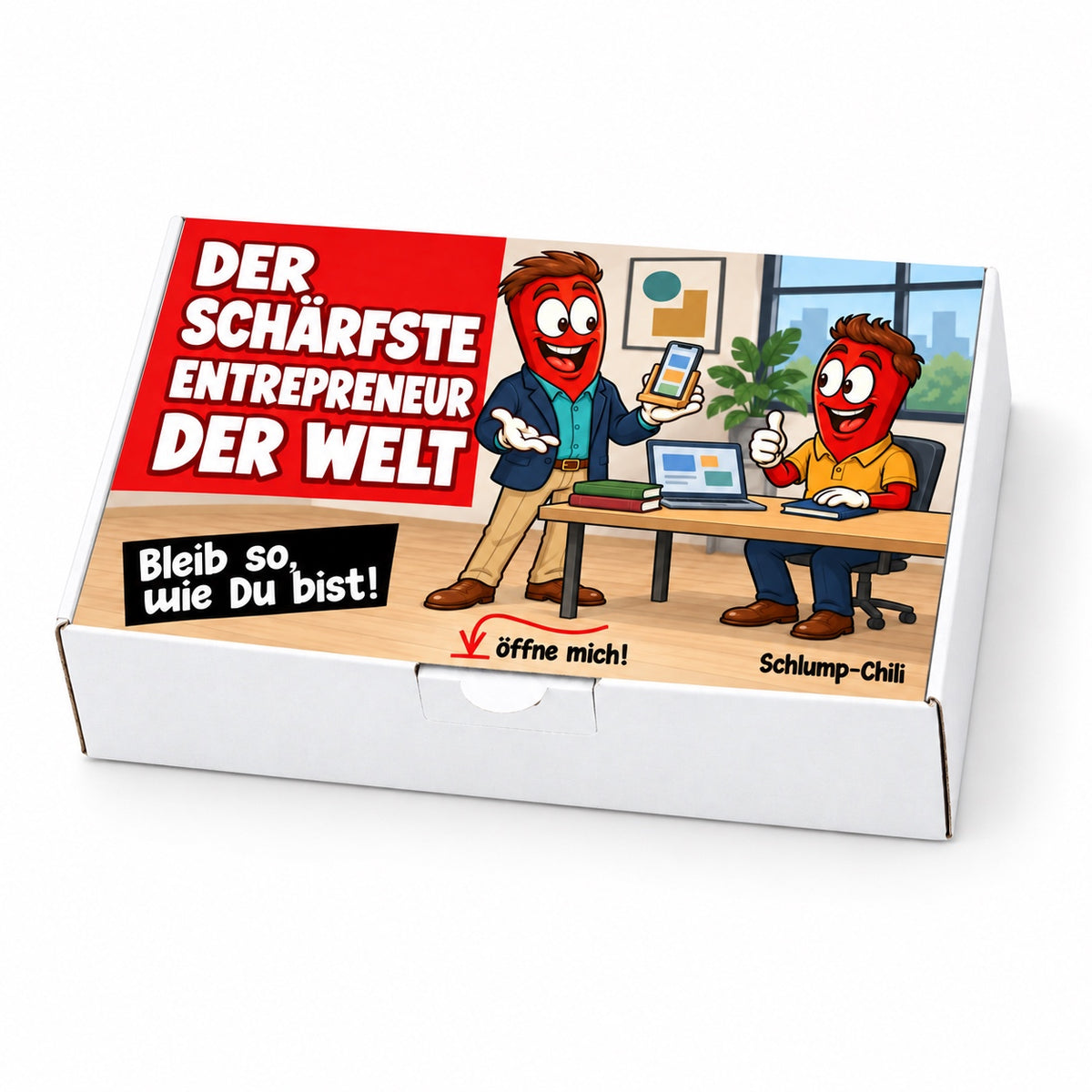 Der schärfste Entrepreneur der Welt – Schrägansicht