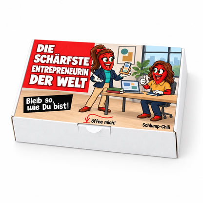 Die schärfste Entrepreneurin der Welt – Schrägansicht