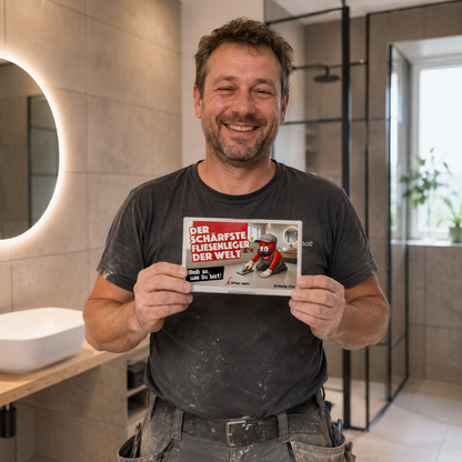 Der schärfste Fliesenleger der Welt - Ein witziges Geschenk für Handwerker im Bau