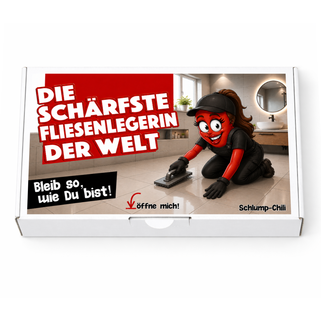 Die schärfste Fliesenlegerin der Welt - Ein witziges Geschenk für die Handwerkerin