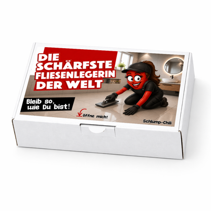Die schärfste Fliesenlegerin der Welt - Ein witziges Geschenk für die Handwerkerin