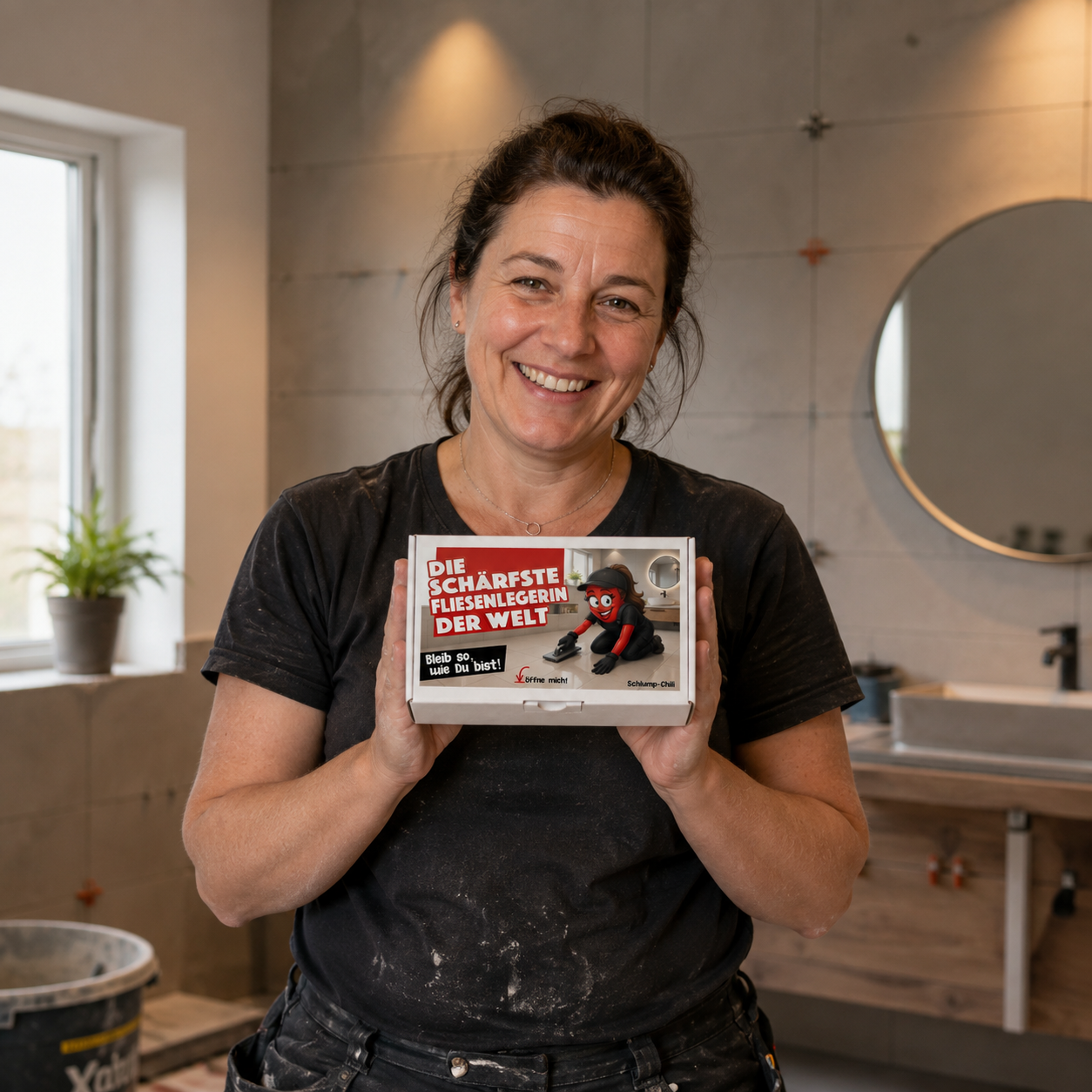 Die schärfste Fliesenlegerin der Welt - Ein witziges Geschenk für die Handwerkerin