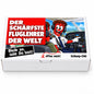 Der schärfste Fluglehrer der Welt – Geschenkbox Vorderansicht