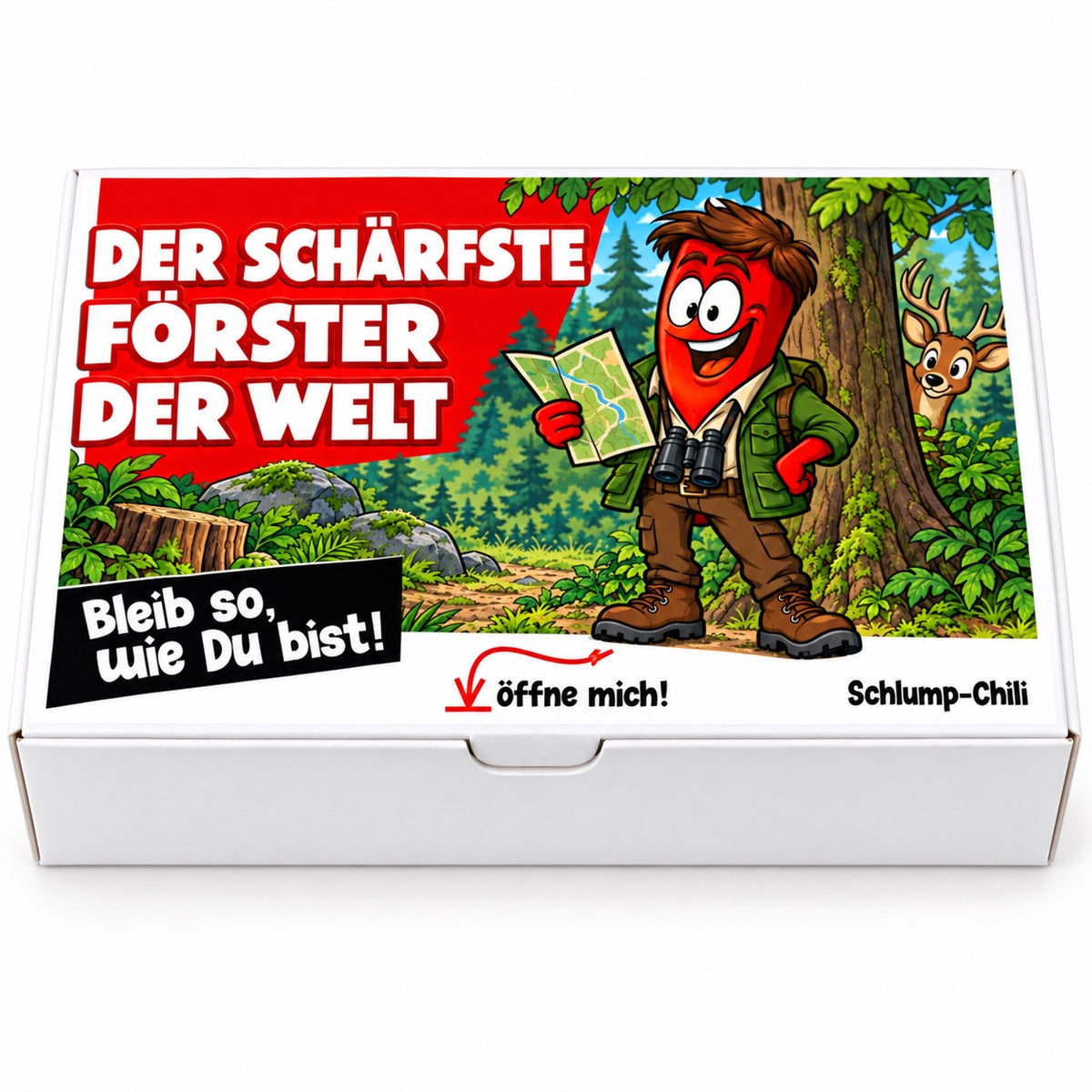 Der schärfste Förster der Welt – Geschenkbox Vorderansicht