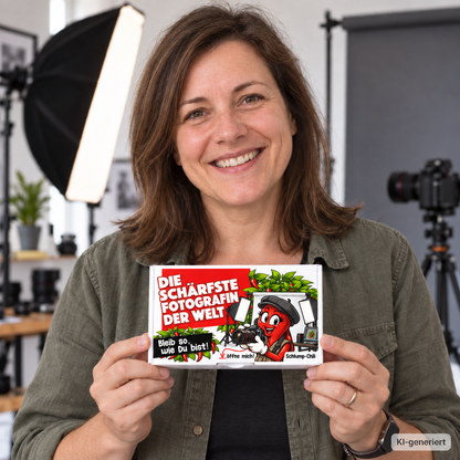 Die schärfste Fotografin der Welt - Ein witziges Geschenk!