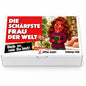 Die schärfste Frau der Welt – weiße Geschenkbox, Vorderansicht