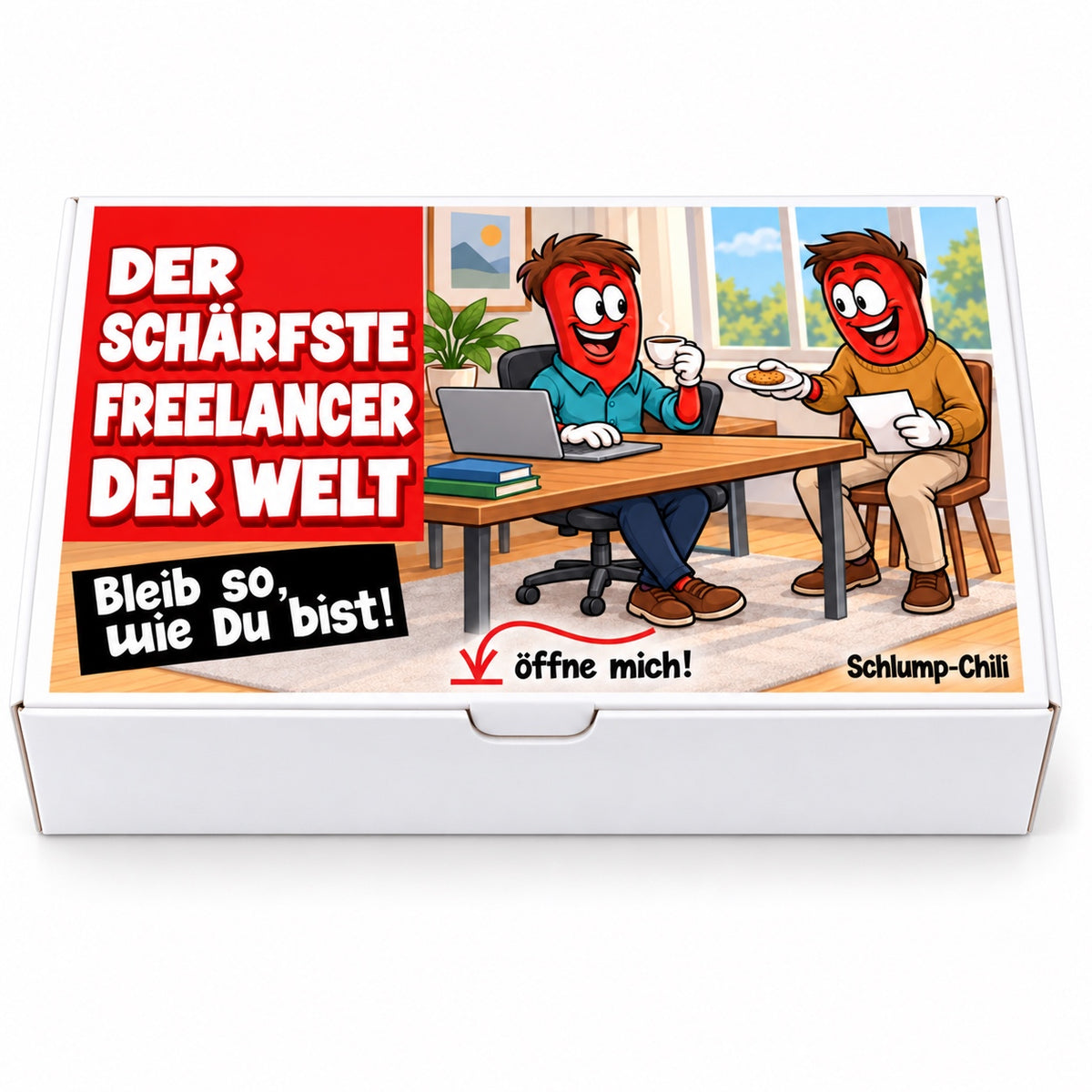 Der schärfste Freelancer der Welt – Vorderansicht