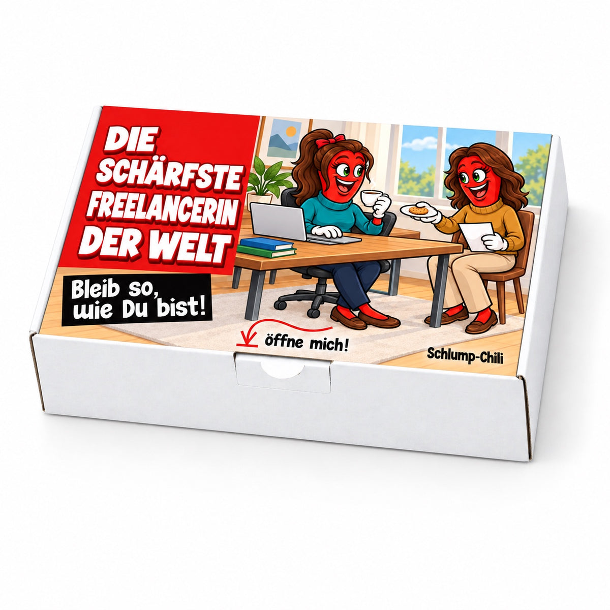 Die schärfste Freelancerin der Welt – Schrägansicht