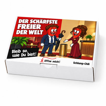 Der schärfste Freier der Welt – Geschenkbox Schrägansicht
