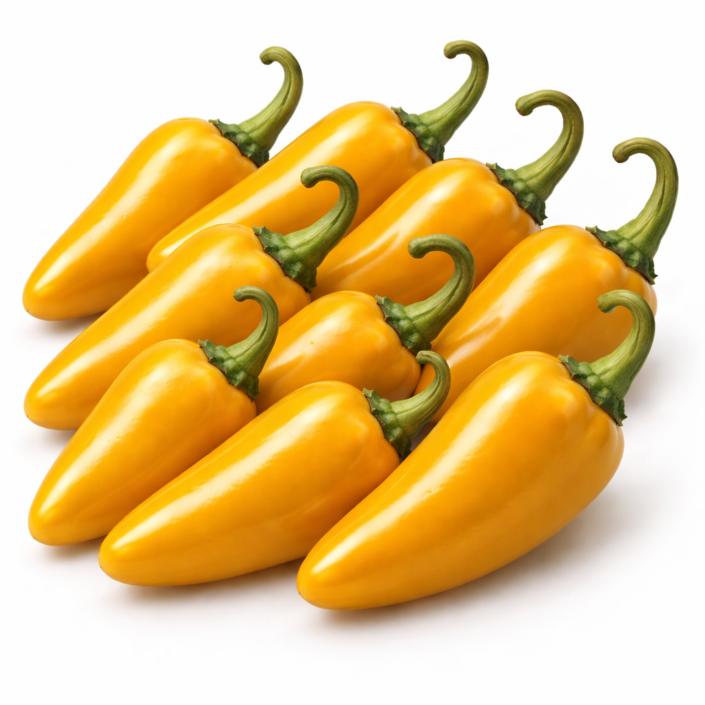 Frische Jalapeño Chili (rot, gelb, grün)