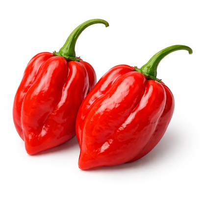 Frische Habanero Chilis (sehr scharf, gelb rot)