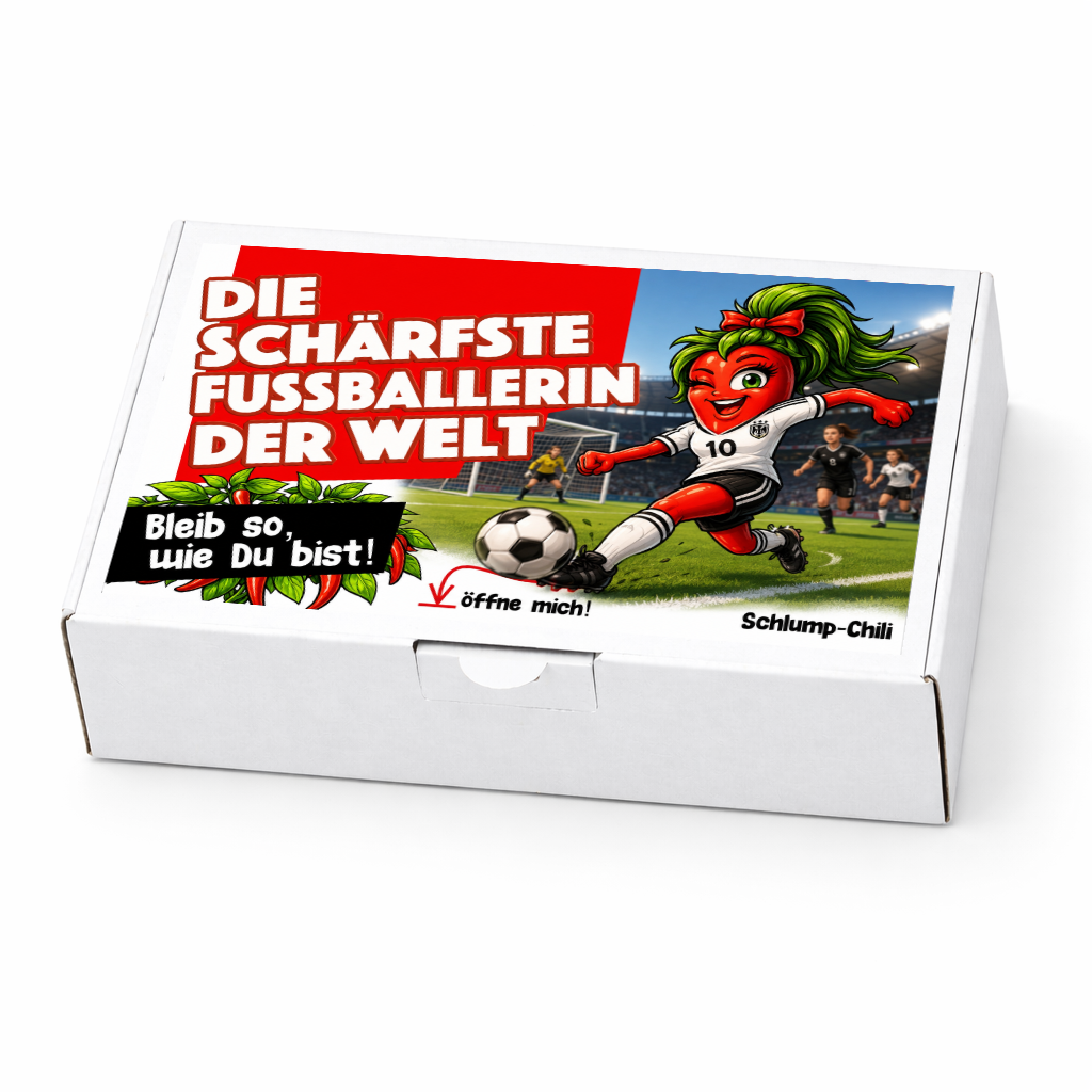 Die schärfste Fußballerin der Welt witziges Geschenk Set für Fußballspielerinnen