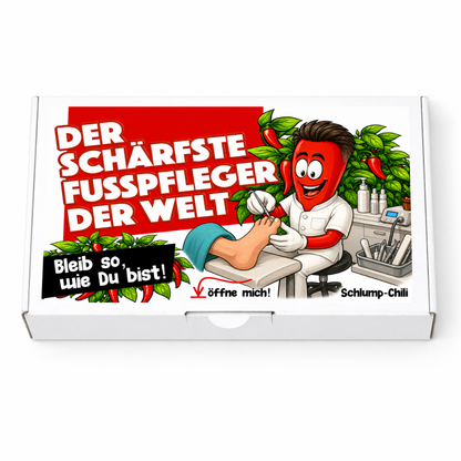 Der schärfste Fußpfleger der Welt Geschenk Set für den Podologin