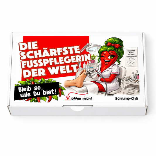 Die schärfste Fußpflegerin der Welt Geschenk Set für die Podologin