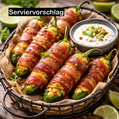 Frische Jalapeño Chili (rot, gelb, grün)