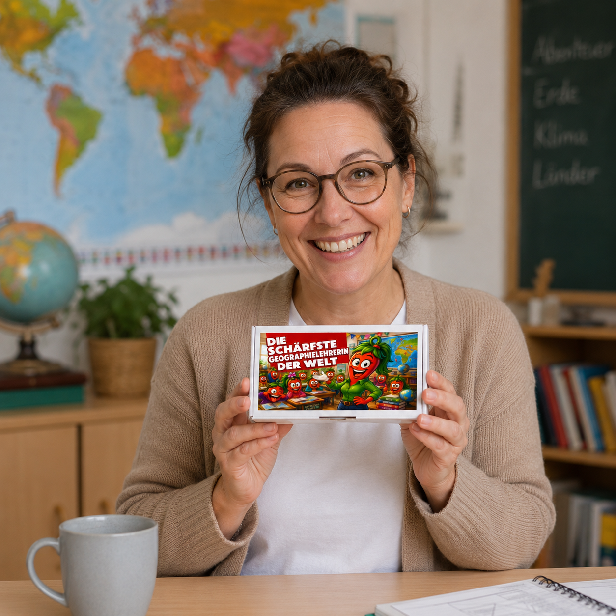 Die schärfste Geographielehrerin der Welt - Ein witziges Geschenk