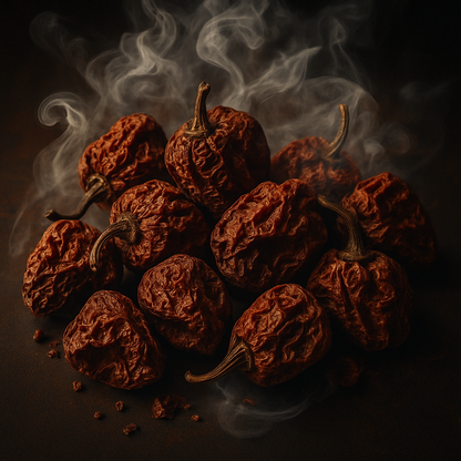 Geräucherte Habanero Chilis