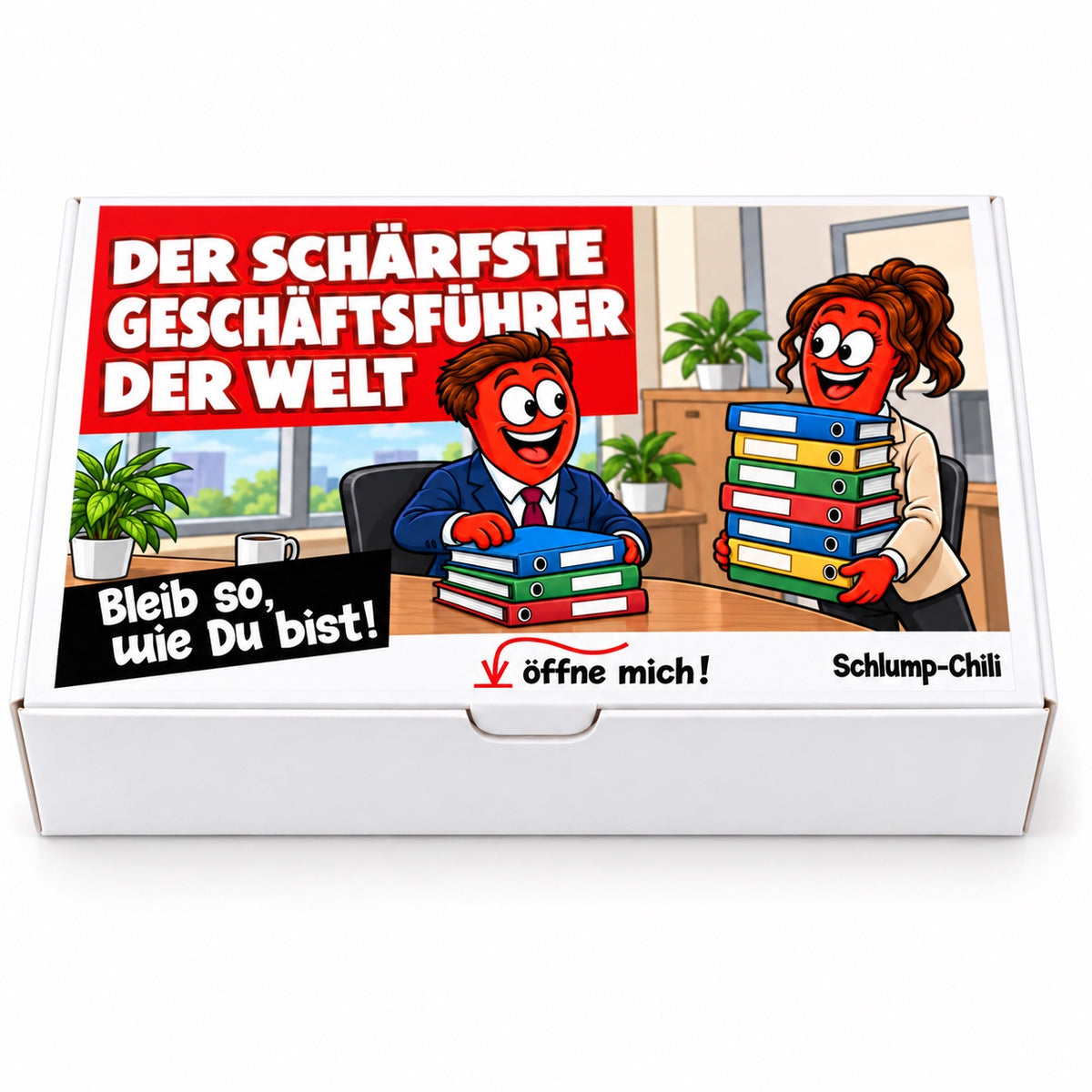 Der schärfste Geschäftsführer der Welt – Geschenkbox Vorderansicht