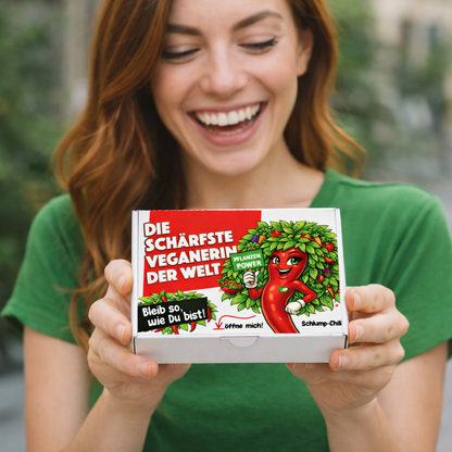 Die schärfste Veganerin der Welt - Ein witziges Geschenk!