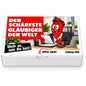 Der schärfste Gläubiger der Welt – Geschenkbox Vorderansicht