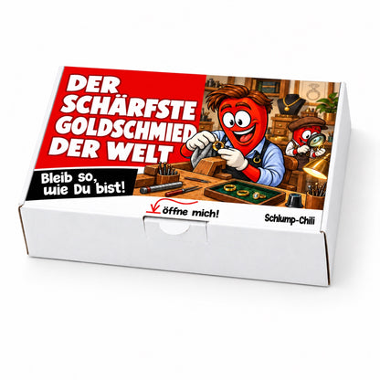 Der schärfste Goldschmied der Welt – Geschenkschachtel schräg
