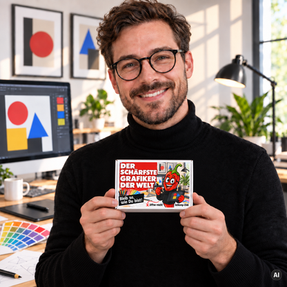 Der schärfste Grafiker der Welt – Geschenkidee (AI)