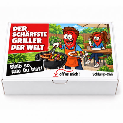 Der schärfste Griller der Welt – Geschenkschachtel frontal