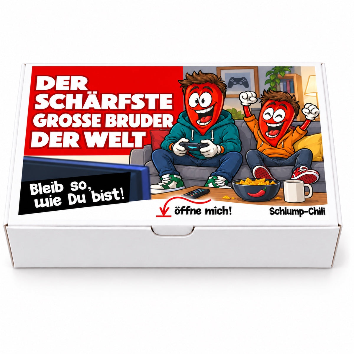 Der schärfste große Bruder der Welt – Geschenkschachtel frontal