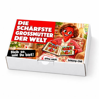 Die schärfste Großmutter der Welt – Geschenkschachtel schräg