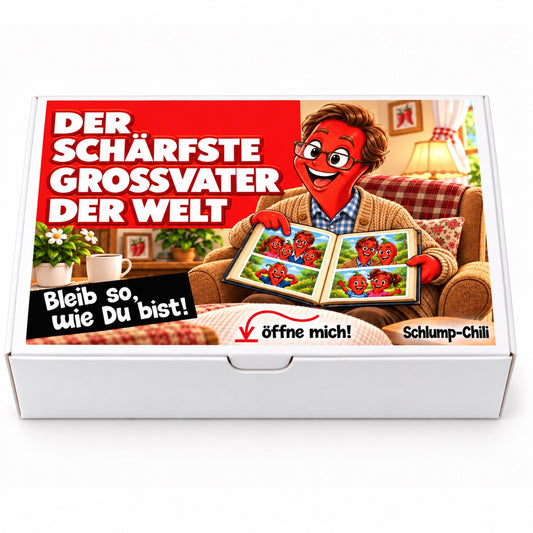 Der schärfste Großvater der Welt – Geschenkschachtel frontal