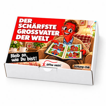 Der schärfste Großvater der Welt – Geschenkschachtel schräg