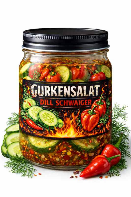 Scharfer Gurkensalat mit Chili "Dill Schweiger"