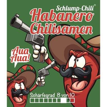 scharfe Habanero Chilisamen rot