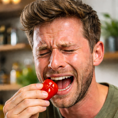 Frische Habanero Chilis (sehr scharf, gelb rot)