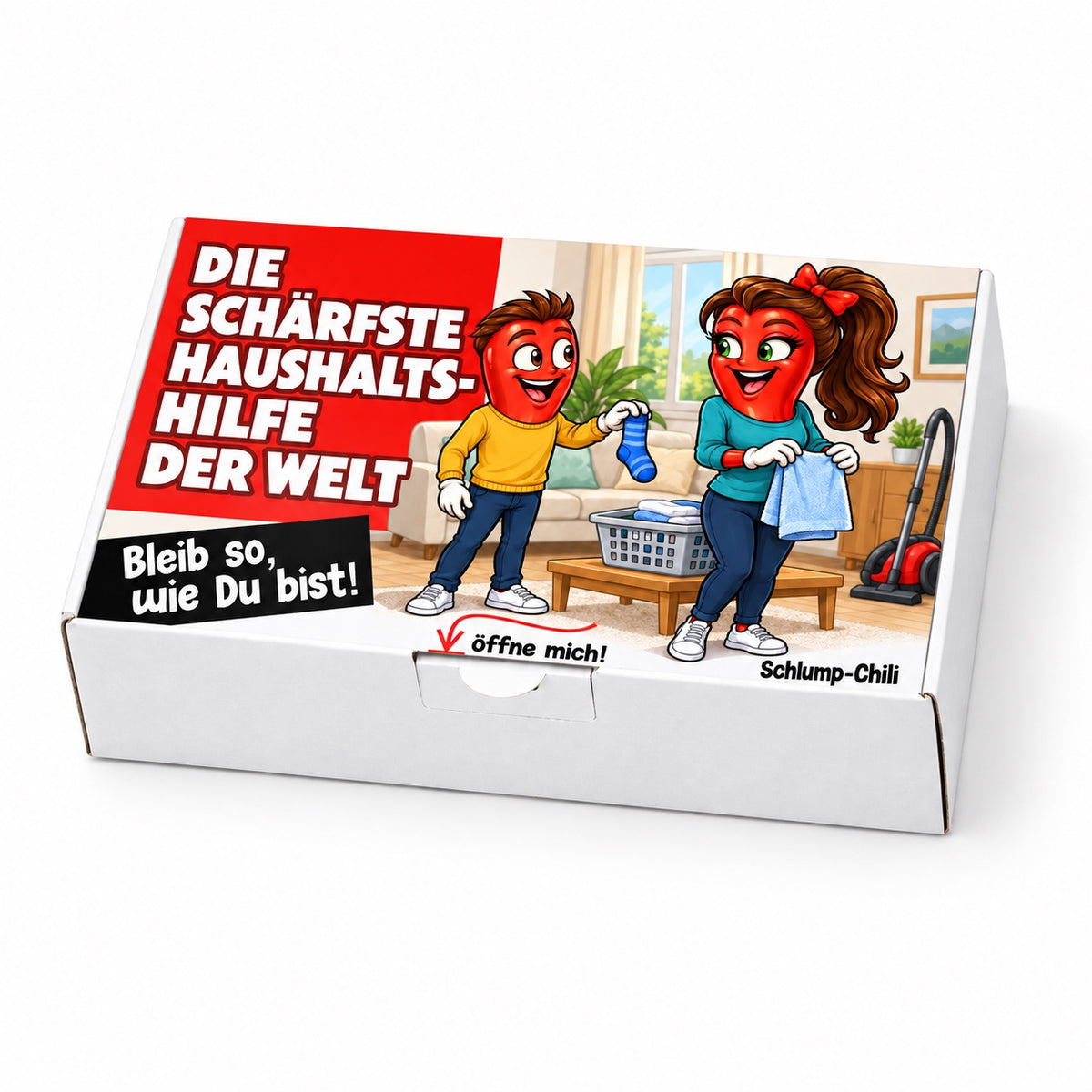 Die schärfste Haushaltshilfe der Welt – Schrägansicht